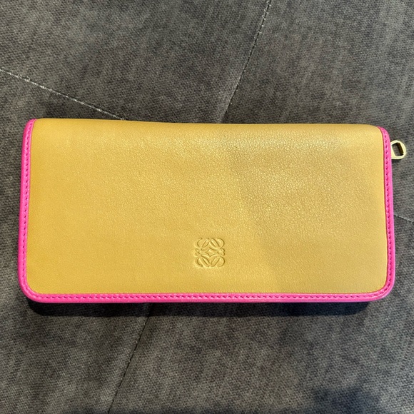 Loewe Zip Up Soft Leather Wallet